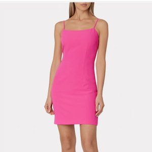NWT Milly Neon Pink Lucy Mini Slip Dress Sz 2
